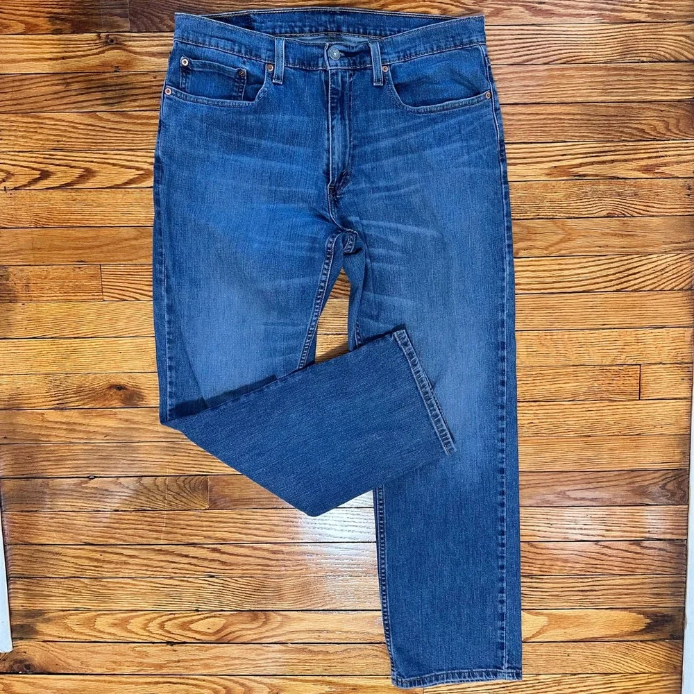 Levi's 559 Relaxed Straight‎ Blue Medium Wash Denim Jeans Mens 36x32